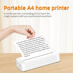 Bluetooth Connection Inkless A4 Printer Portable Mini Student Office Home Photo Printer, Model: X8 - British D'sire