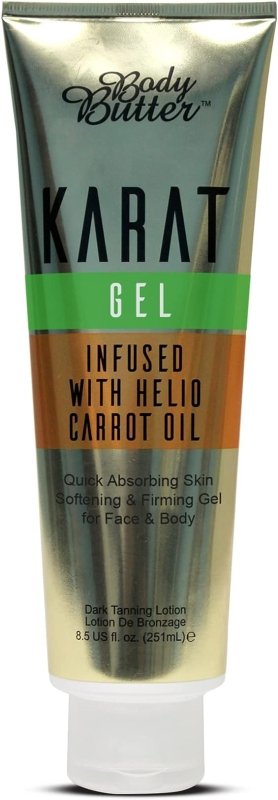 Body Butter Karat Gel Accelerator Tanning Lotion - Infused with Helio Carrot Oil (251ml) - British D'sire Main image