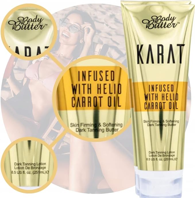 Body Butter KARAT Tanning Accelerator , All skin tones (251ml) - British D'sire