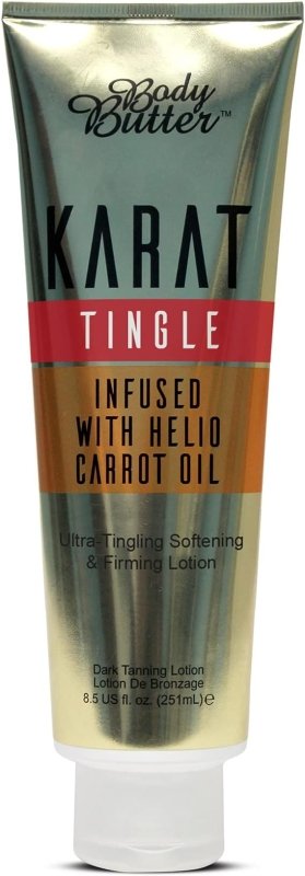 Body Butter Karat Tingle Tanning Lotion - Infused with Helio Carrot Oil (251ml) - British D'sire Main image
