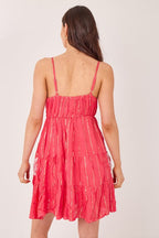 Bohemian Lace Detail Mini Dress - Dresses - British D'sire