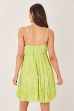Bohemian Lace Detail Mini Dress - Dresses - British D'sire