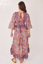 Bohemian Paisley Hi - Low Maxi Dress – 100% Art Silk - Dresses - British D'sire