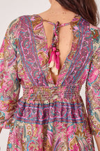 Bohemian Paisley Hi - Low Maxi Dress – 100% Art Silk - Dresses - British D'sire