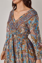 Bohemian Paisley Hi - Low Maxi Dress – 100% Art Silk - Dresses - British D'sire
