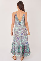 Bohemian Paisley Tassel Detail Tiered Maxi Dress - Dresses - British D'sire