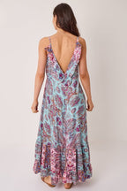 Bohemian Paisley Tassel Detail Tiered Maxi Dress - Dresses - British D'sire