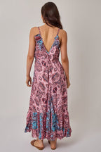 Bohemian Paisley Tassel Detail Tiered Maxi Dress - Dresses - British D'sire