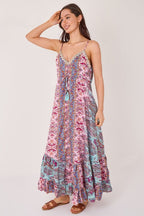Bohemian Paisley Tassel Detail Tiered Maxi Dress - Dresses - British D'sire