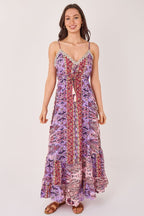 Bohemian Paisley Tassel Detail Tiered Maxi Dress - Dresses - British D'sire