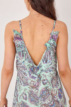 Bohemian Paisley Tassel Detail Tiered Maxi Dress - Dresses - British D'sire