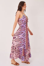 Bohemian Paisley Tassel Detail Tiered Maxi Dress - Dresses - British D'sire