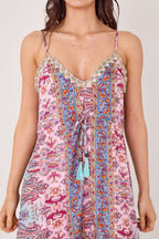 Bohemian Paisley Tassel Detail Tiered Maxi Dress - Dresses - British D'sire