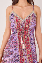 Bohemian Paisley Tassel Detail Tiered Maxi Dress - Dresses - British D'sire