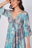 Bohemian Tie - Front Maxi Dress - Dresses - British D'sire