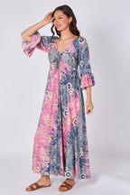Bohemian Tie - Front Maxi Dress - Dresses - British D'sire