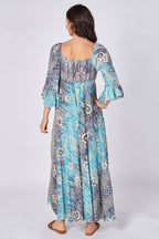 Bohemian Tie - Front Maxi Dress - Dresses - British D'sire