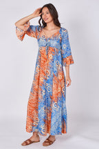 Bohemian Tie - Front Maxi Dress - Dresses - British D'sire
