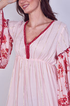 Bohemian Tiered Maxi Dress – Flowy Viscose Elegance - Dresses - British D'sire