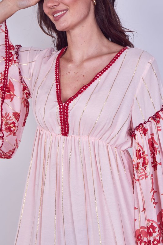 Bohemian Tiered Maxi Dress – Flowy Viscose Elegance - Dresses - British D'sire