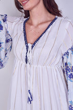 Bohemian Tiered Maxi Dress – Flowy Viscose Elegance - Dresses - British D'sire