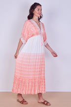 Boho Embroidered Maxi Dress with Tassel Tie – One Size (UK 8–14) - Dresses - British D'sire
