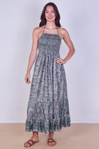 Boho Paisley Halterneck Maxi Dress - Dresses - British D'sire