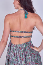 Boho Paisley Halterneck Maxi Dress - Dresses - British D'sire