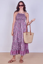Boho Paisley Halterneck Maxi Dress - Dresses - British D'sire