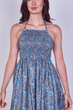 Boho Paisley Halterneck Maxi Dress - Dresses - British D'sire