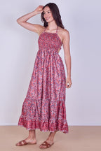 Boho Paisley Halterneck Maxi Dress - Dresses - British D'sire
