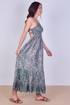 Boho Paisley Halterneck Maxi Dress - Dresses - British D'sire