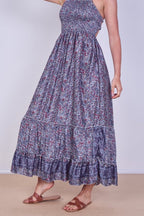 Boho Paisley Halterneck Maxi Dress - Dresses - British D'sire