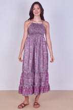 Boho Paisley Halterneck Maxi Dress - Dresses - British D'sire