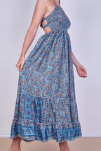 Boho Paisley Halterneck Maxi Dress - Dresses - British D'sire