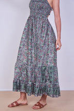 Boho Paisley Halterneck Maxi Dress - Dresses - British D'sire