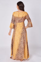 Boho Paisley Maxi Dress – Adjustable Tie Waist - Dresses - British D'sire