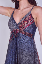 Boho Paisley Tie - Front Maxi Dress - Dresses - British D'sire