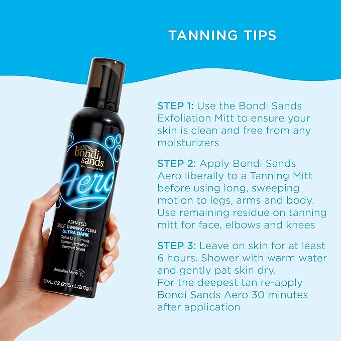 Bondi Sands Aero Aerated Self Tanning Foam - Ultra Dark, 225ml/200g - British D'sire