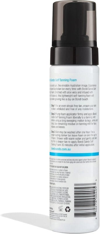 Bondi Sands Light/Medium Self-Tanning Foam - Lightweight, Buildable Formula Gives a Sun-Kissed Glow for a Flawless Finish; 200 mL/7.04 Oz… - British D'sire