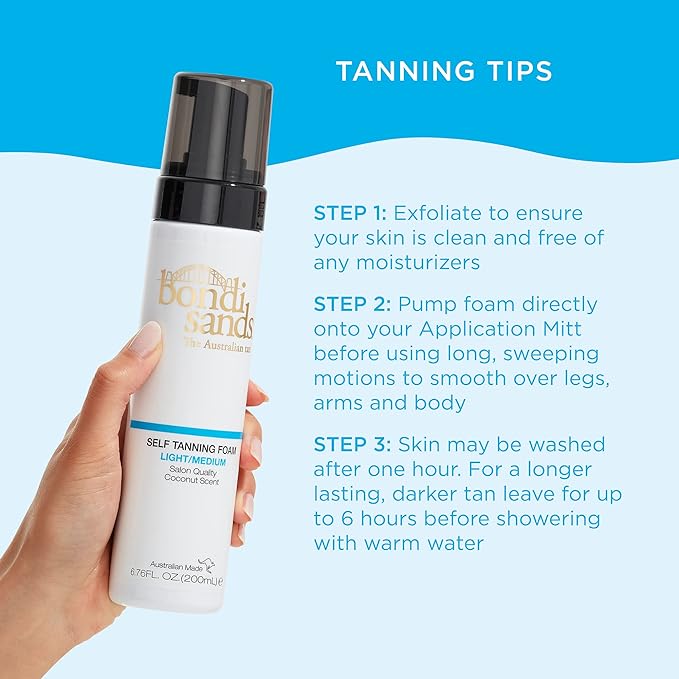 Bondi Sands Light/Medium Self-Tanning Foam - Lightweight, Buildable Formula Gives a Sun-Kissed Glow for a Flawless Finish; 200 mL/7.04 Oz… Secondary image
