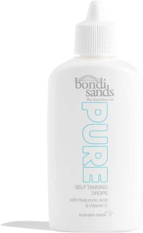 Bondi Sands PURE Self-Tanning Drops | Hydrating, Concentrated Formula Gives a Buildable, Customisable Glow, Enriched with Hyaluronic Acid and Vitamins C + E, Vegan + Cruelty Free | 40 mL/1.35 Oz - British D'sire