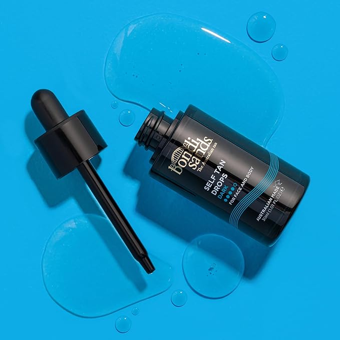 Bondi Sands Self Tan Drops - Dark 30mL | Customisable Glow | Suitable for Sensitive Skin | Vegan + Cruelty Free |30ml/1.01 FL OZ - British D'sire