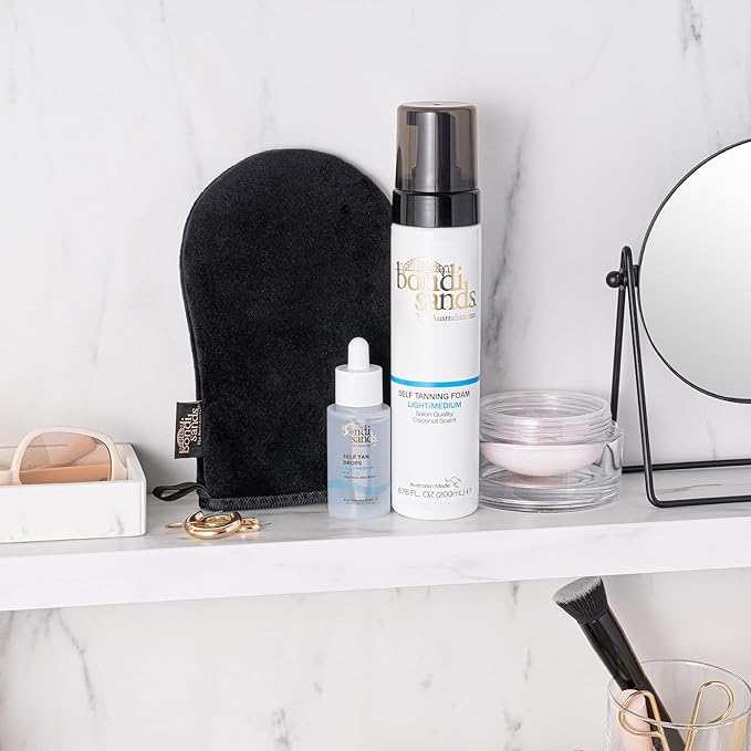 Bondi Sands Self Tan Drops - Light/Medium 30mL | Customisable Glow | Suitable for Sensitive Skin | Vegan + Cruelty Free|30ml/1.01 FL OZ - British D'sire