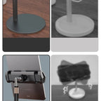 Boneruy P21 Lifting Adjustable Rotating Phone Tablet Desktop Holder(White) - British D'sire