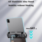Boneruy P21 Lifting Adjustable Rotating Phone Tablet Desktop Holder(White) - British D'sire