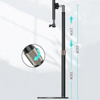 Boneruy P21 Lifting Adjustable Rotating Phone Tablet Desktop Holder(White) - British D'sire