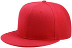 Boolavard Classic Snapback Hat Cap Hip Hop Style Flat Bill Blank Solid Color Adjustable Size - Hats & Caps - British D'sire