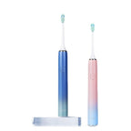 Boorui BR - X7 Smart USB Electric Adults Toothbrush Gradient Oral Hygiene Ultrasonic Toothbrush(Blue) - British D'sire