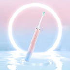 Boorui BR - X7 Smart USB Electric Adults Toothbrush Gradient Oral Hygiene Ultrasonic Toothbrush(Pink) - British D'sire